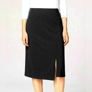 NWT!! J.Jill Ponte Zip Straight Stretch Pencil Asymmetric Skirt, Sz. SMALL